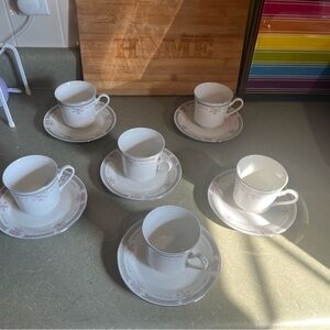 Floral Teacup and Saucer Set